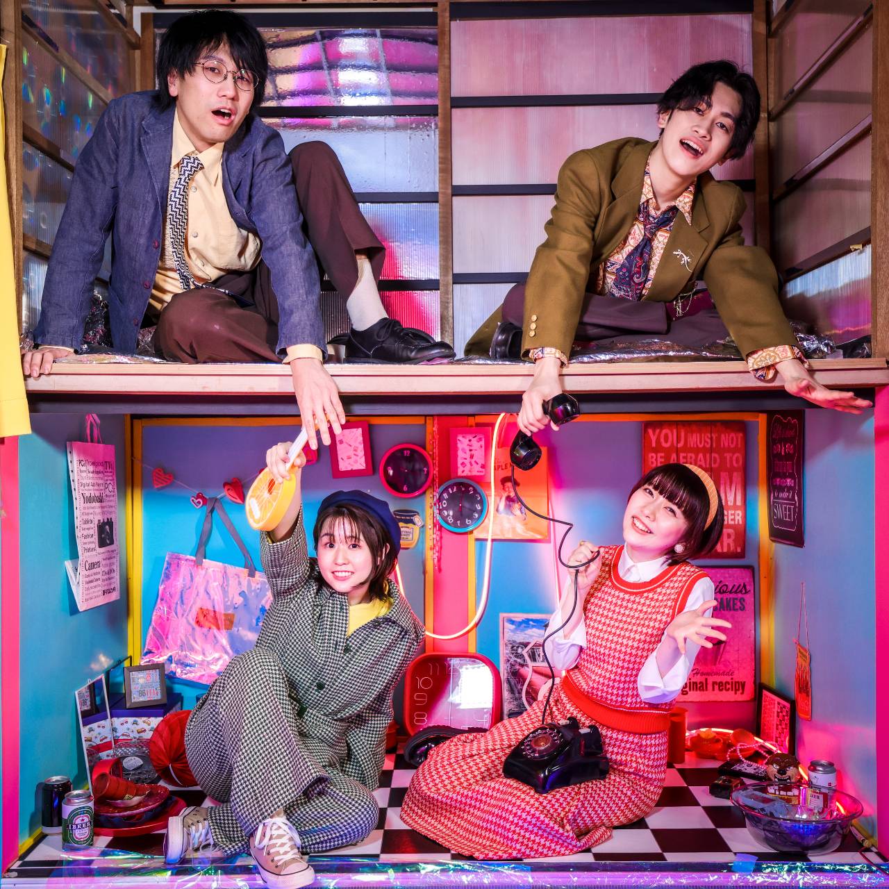 大阪発”ネオレトロ”4人組バンド「ネオンに恋して」始動第一弾となる