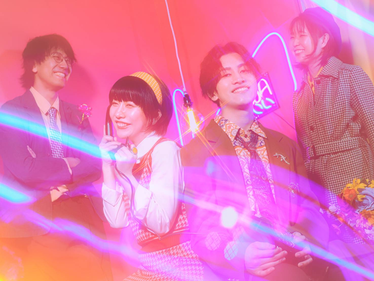 大阪発”ネオレトロ”4人組バンド「ネオンに恋して」始動第一弾となる